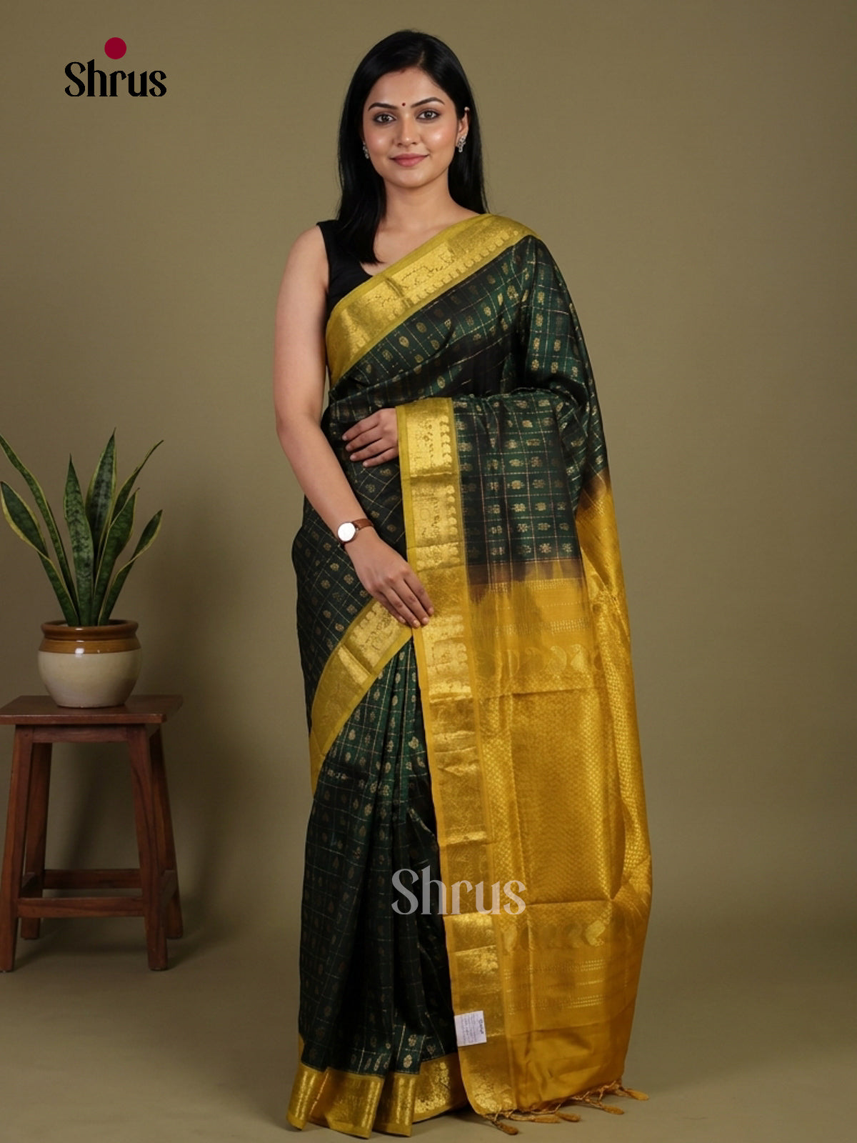 Silk Cotton Saree - EI01161