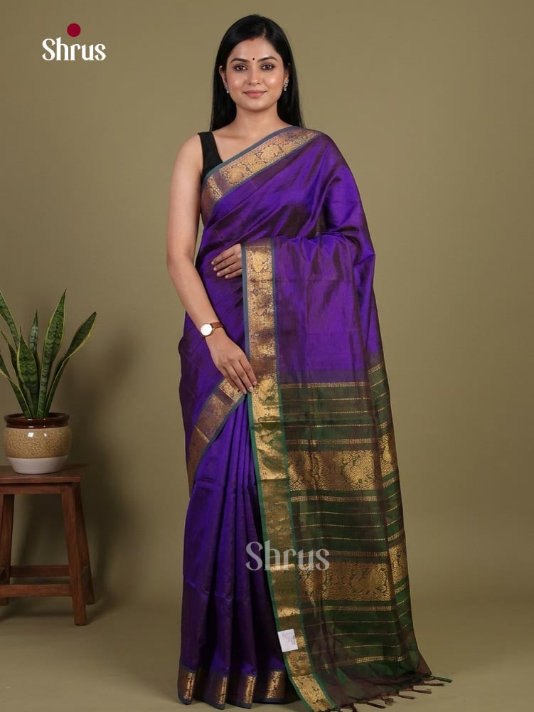 Silk Cotton Saree - EI01165