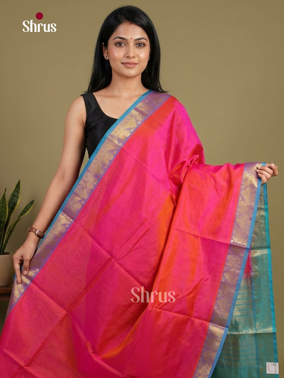 Silk Cotton Saree - EI01171