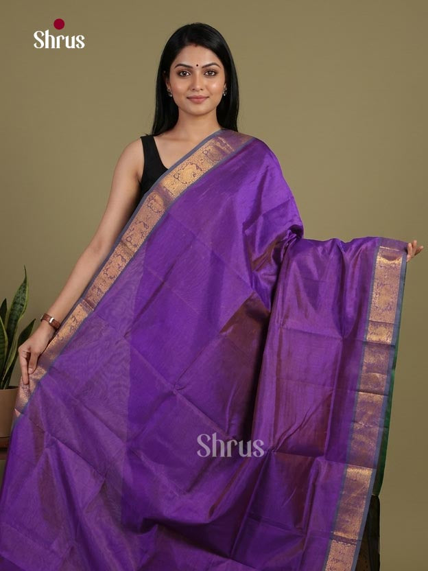 Silk Cotton Saree - EI01177