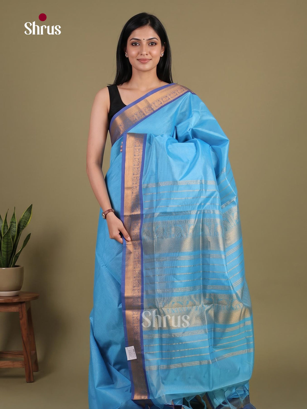 Silk Cotton Saree - EI01179