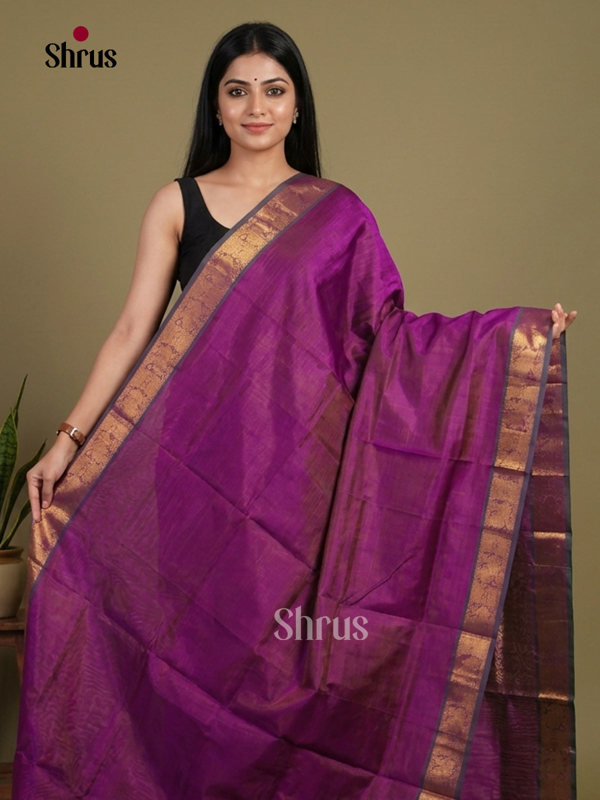 Silk Cotton Saree - EI01184