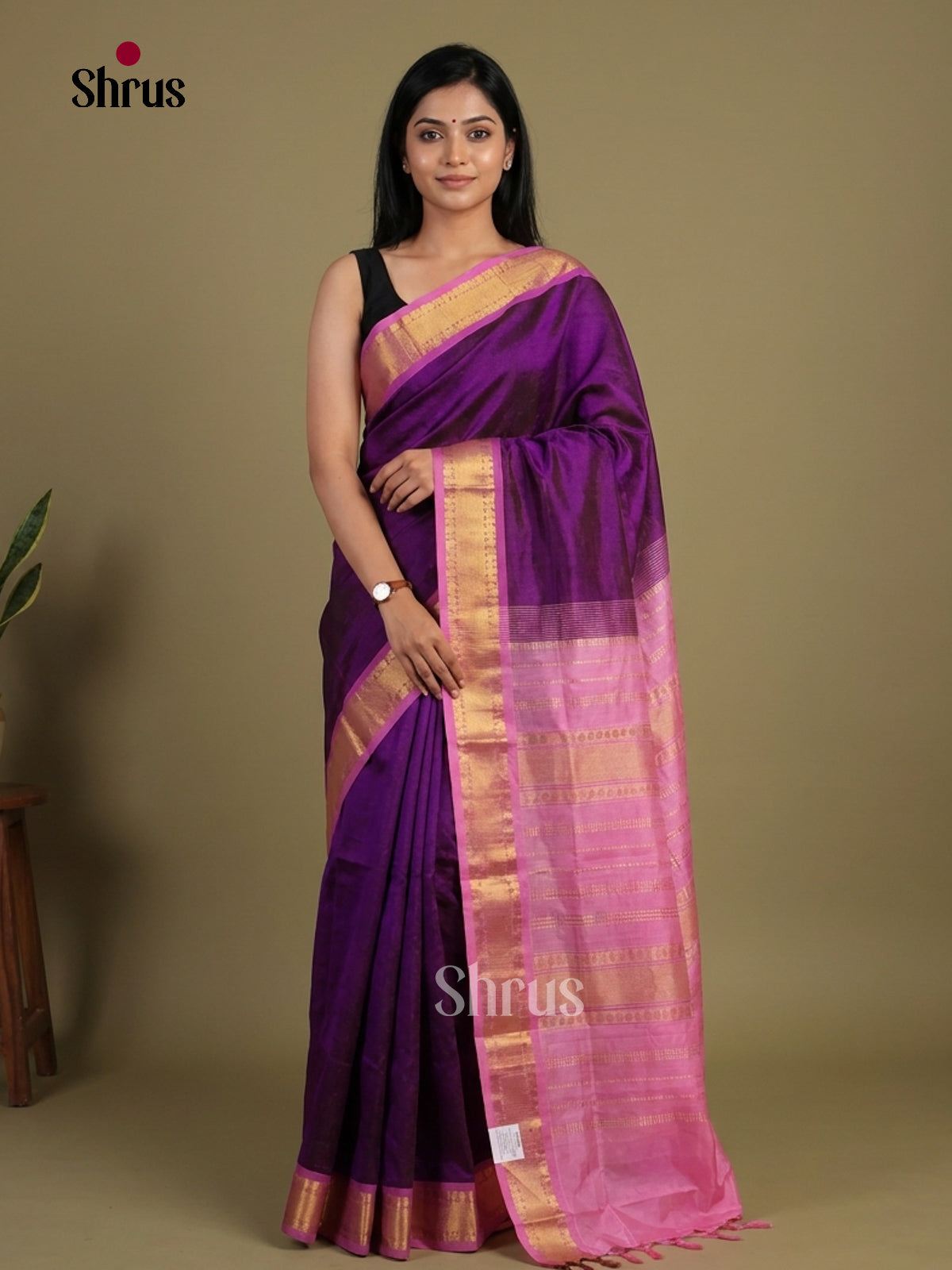 Silk Cotton Saree - EI01187