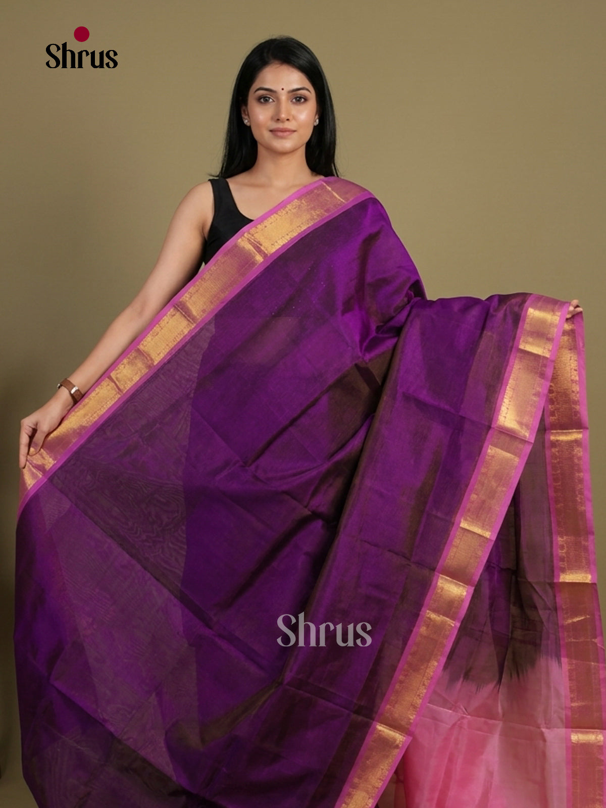 Silk Cotton Saree - EI01187