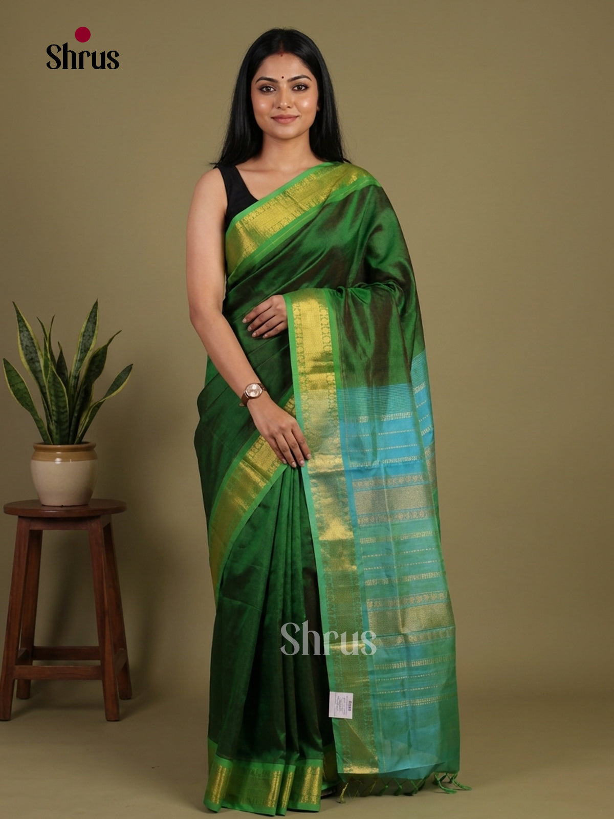 Silk Cotton Saree - EI01198