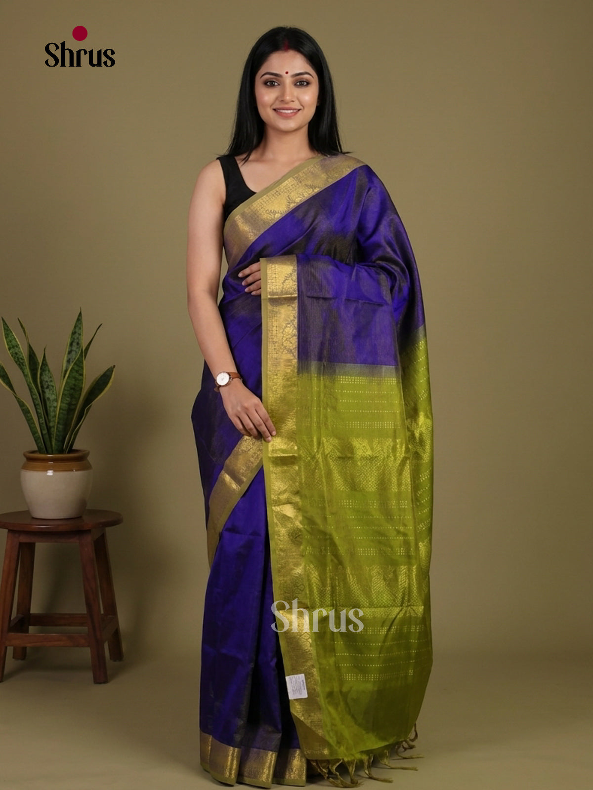 Silk Cotton Saree - EI01205
