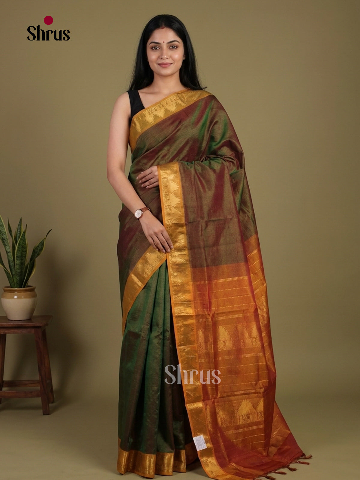 Silk Cotton Saree - EI01206