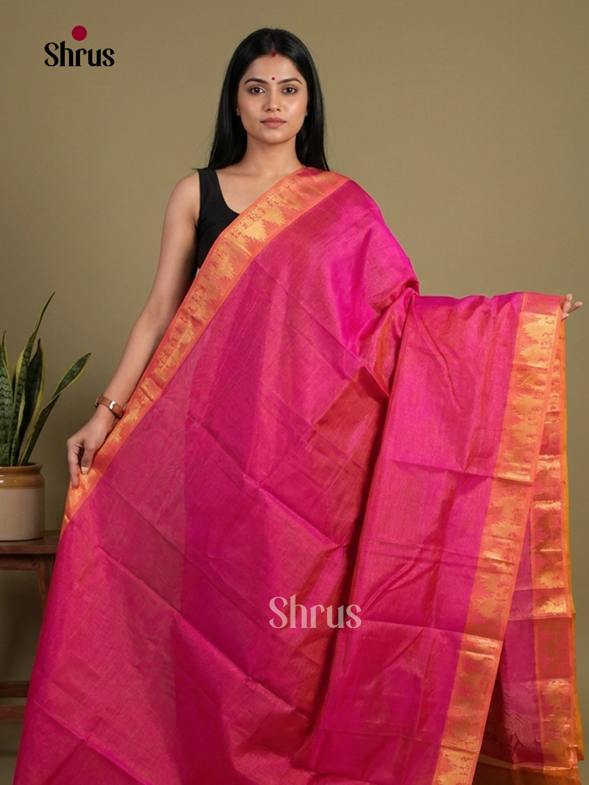 Silk Cotton Saree - EI01209
