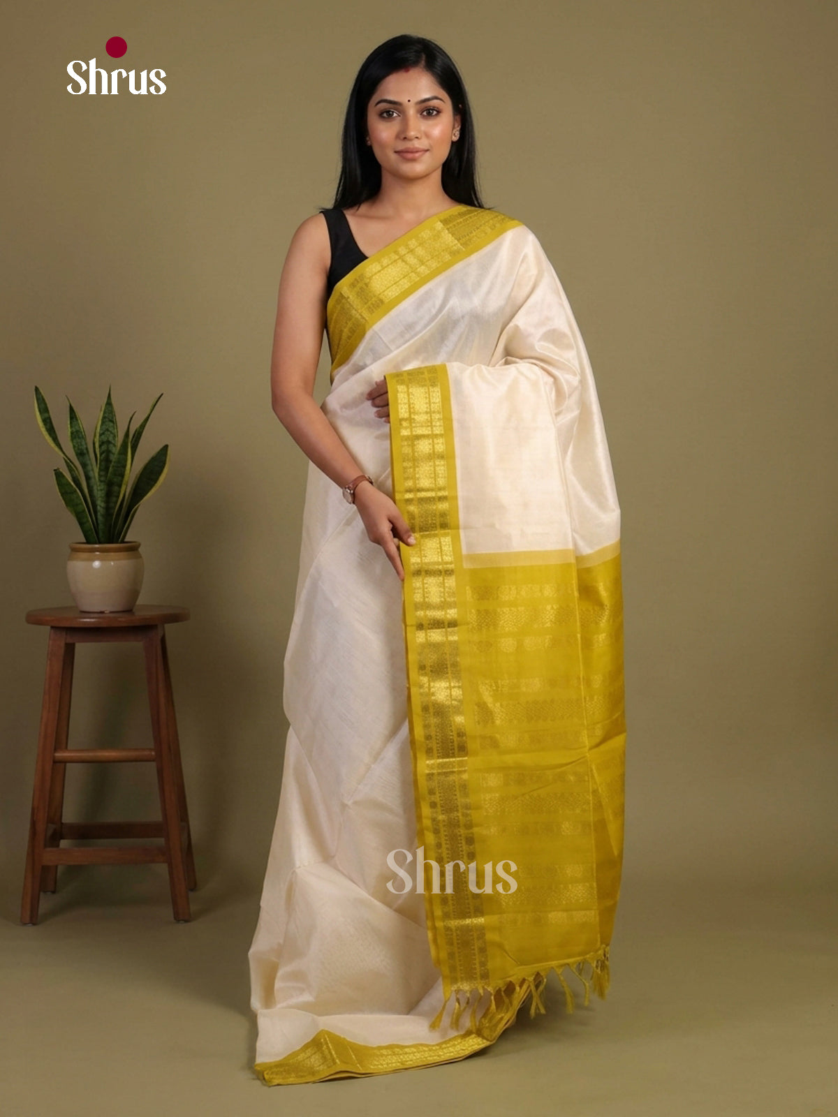 Silk Cotton Saree - EI01219
