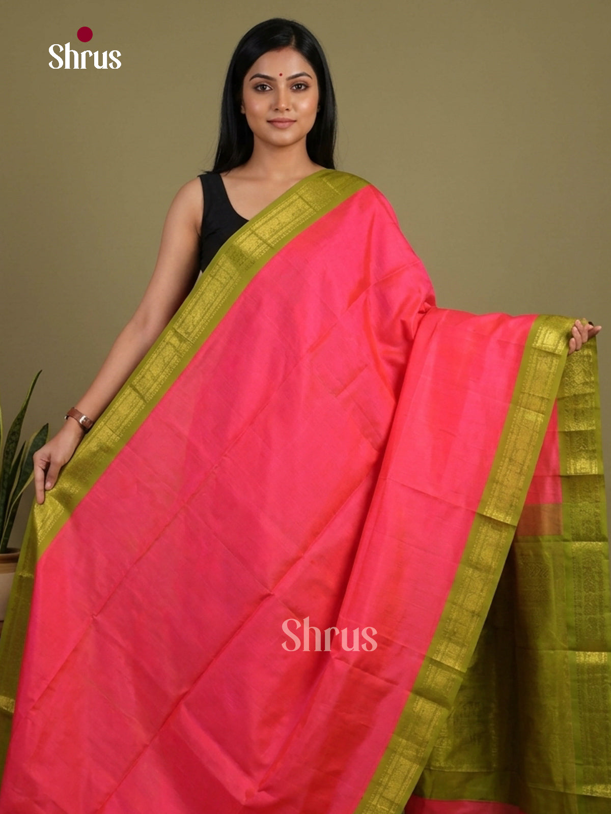 Silk Cotton Saree - EI01223