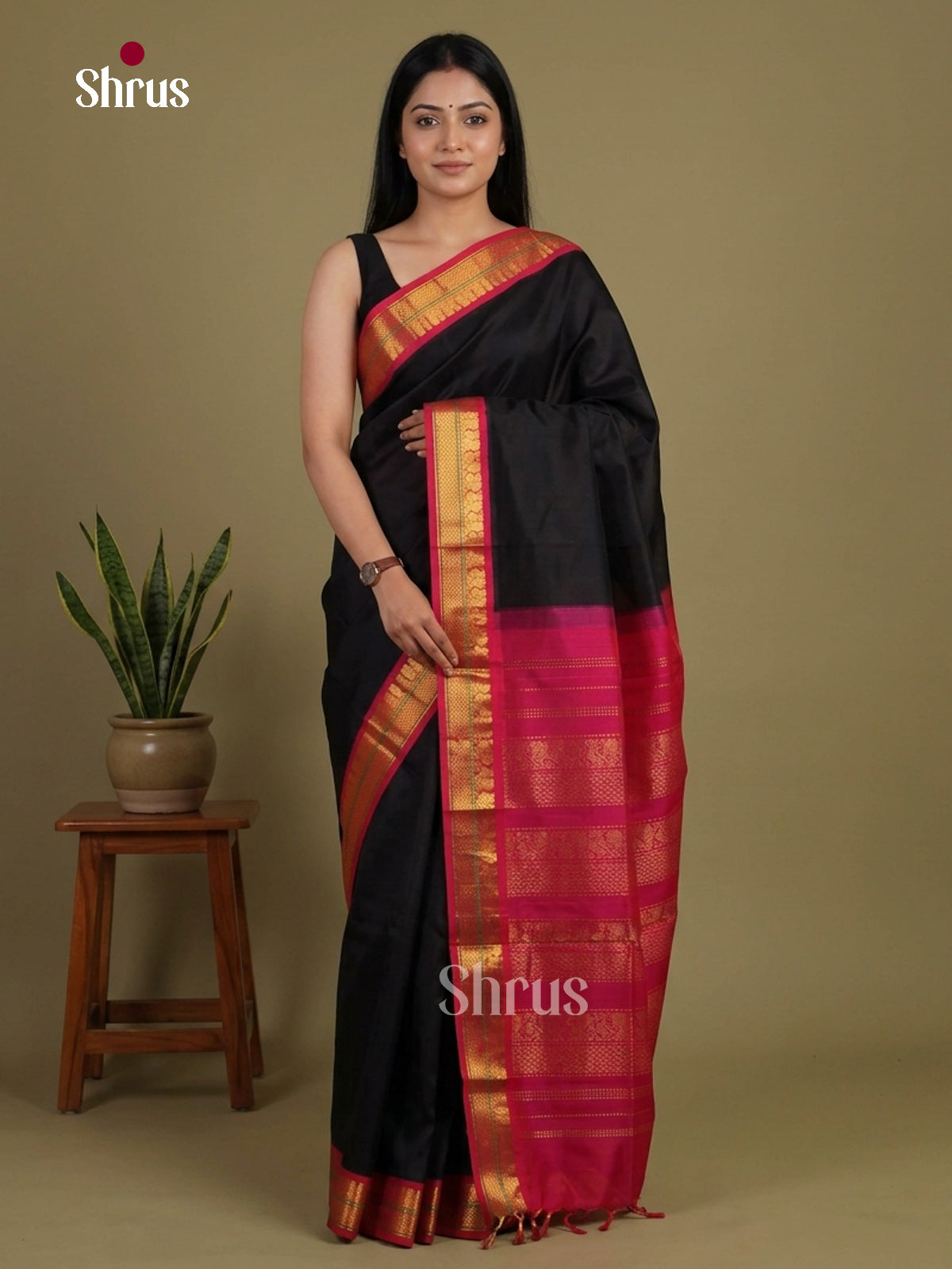 Silk Cotton Saree - EI01232