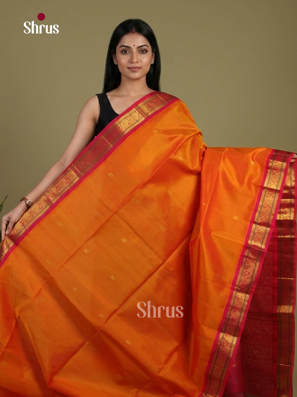 Silk Cotton Saree - EI01236
