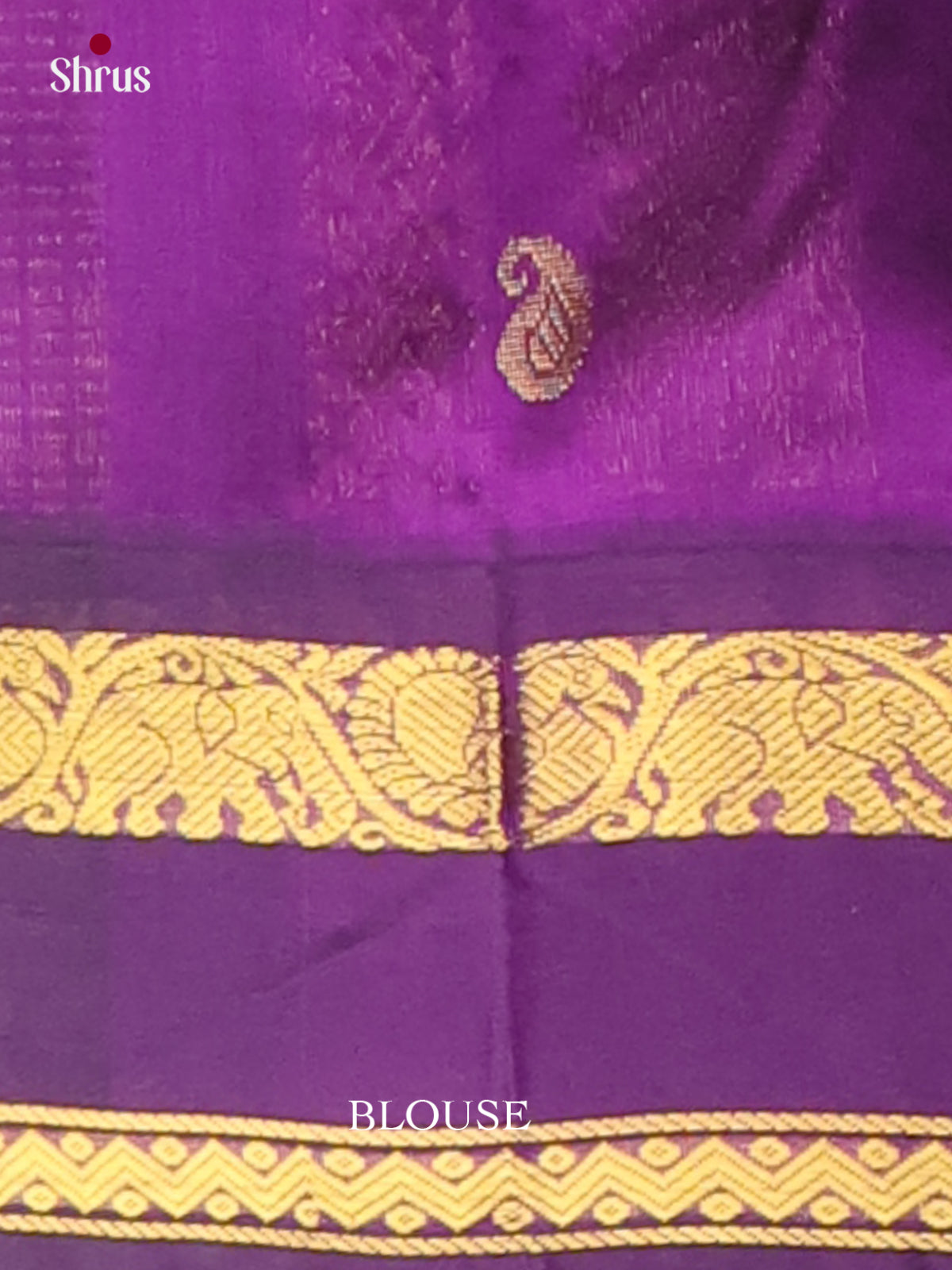 Exquisite Aqua Green & Violet Silk Cotton Saree with zari buttas & Rettaipet border