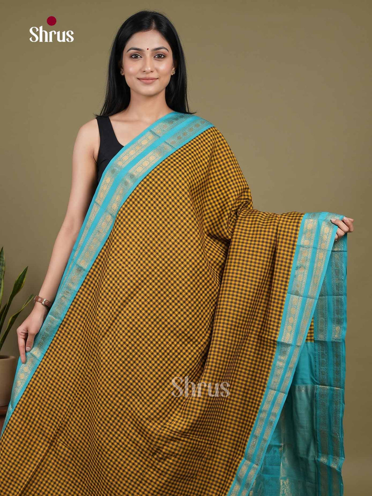 Silk Cotton Saree - EI01271