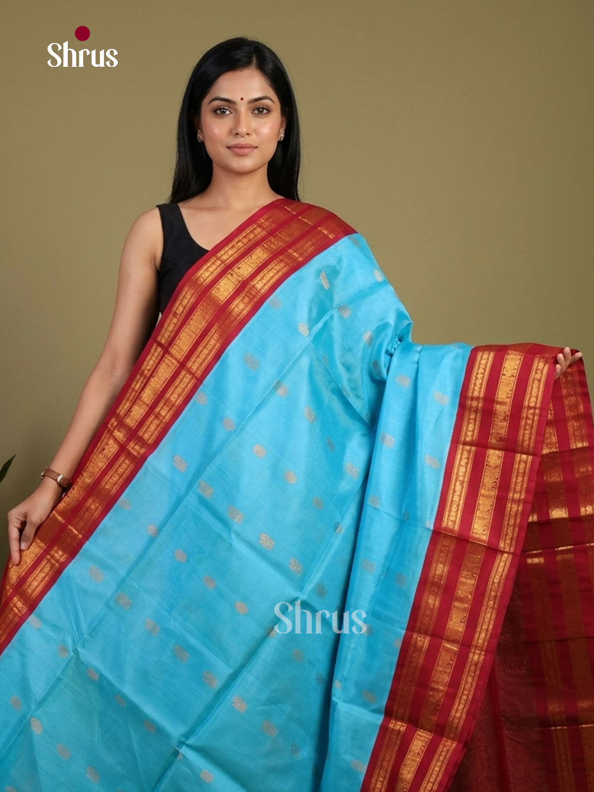 Silk Cotton Saree - EI01283