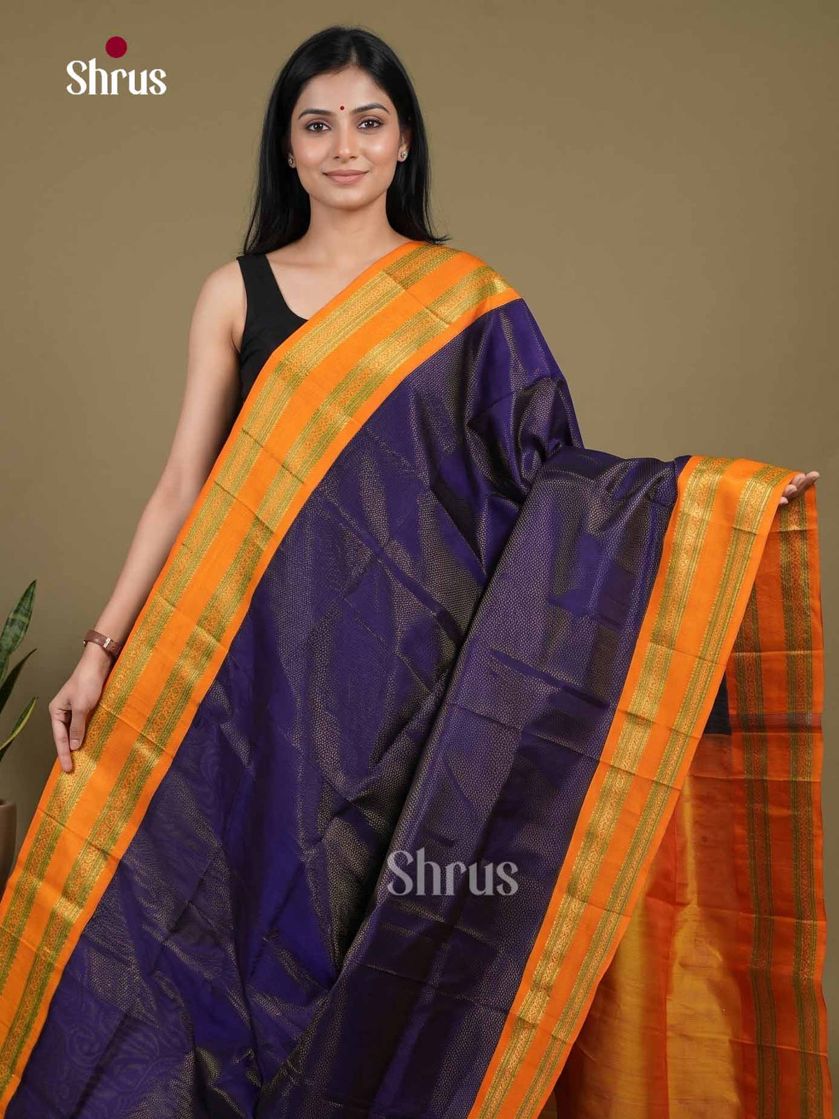Silk Cotton Saree - EI01293