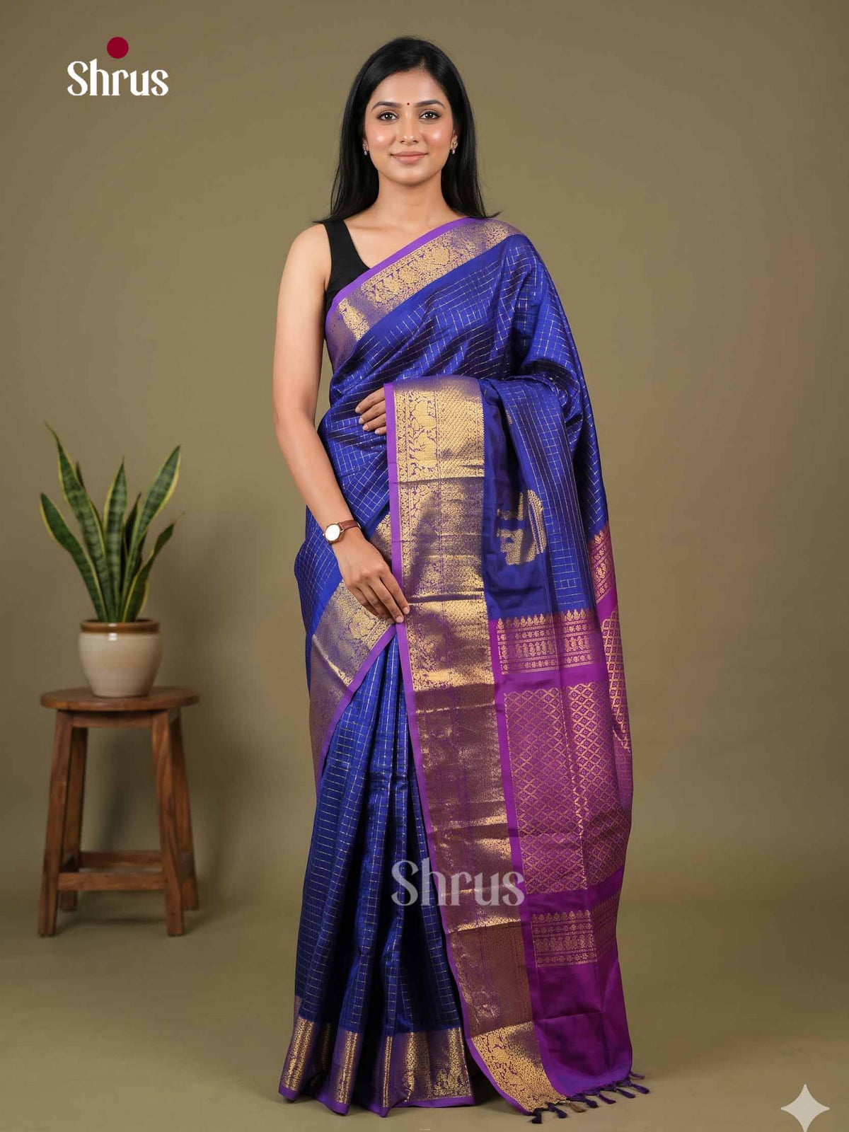 Silk Cotton Saree - EI01307