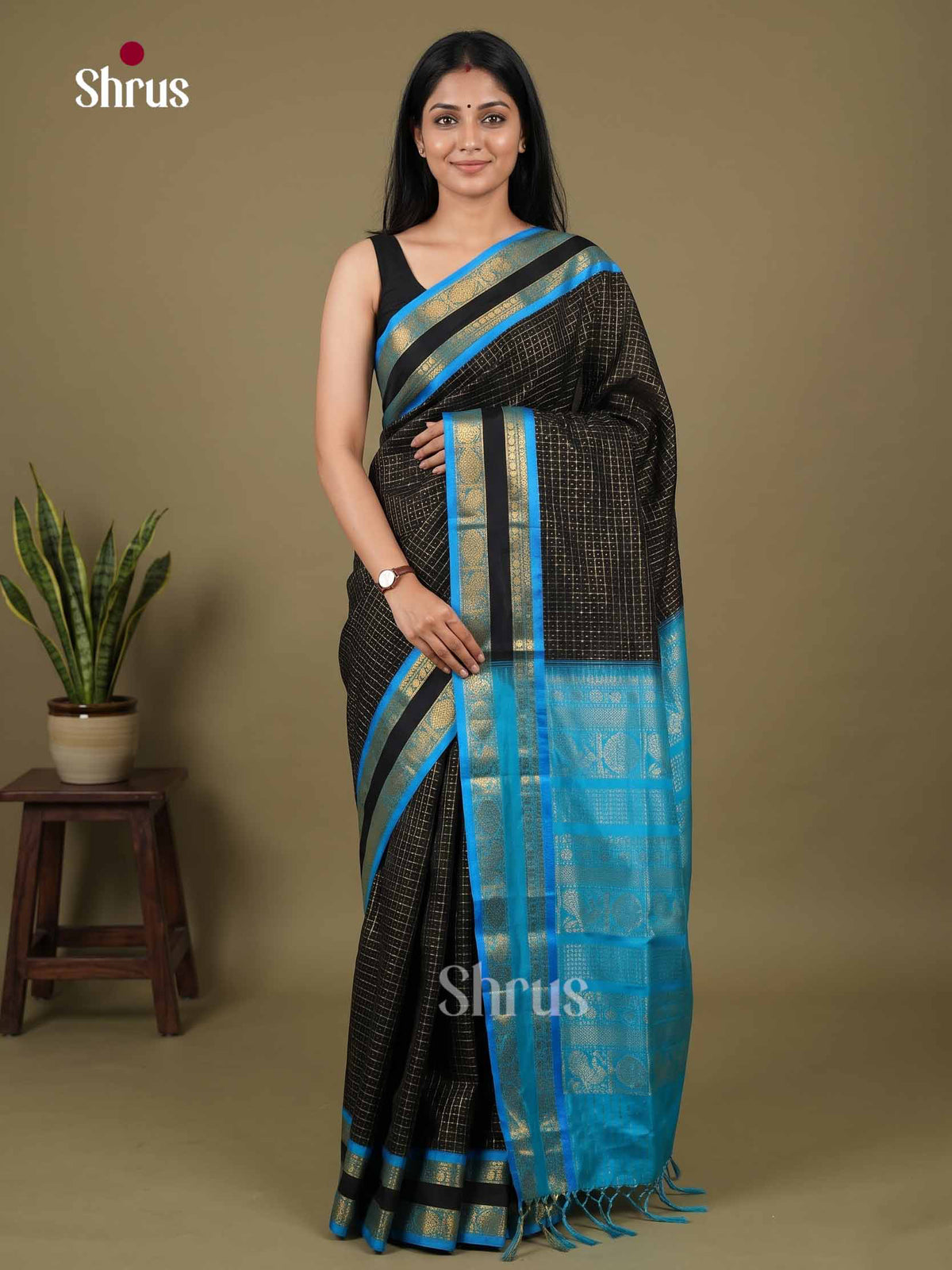 Silk Cotton Saree - EI01320