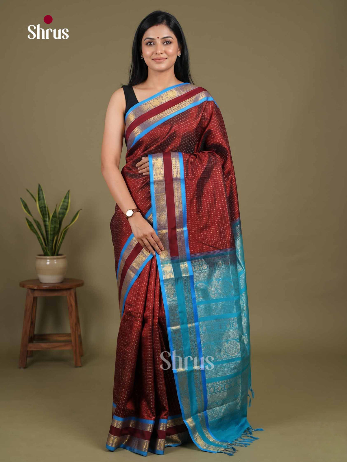 Silk Cotton Saree - EI01322