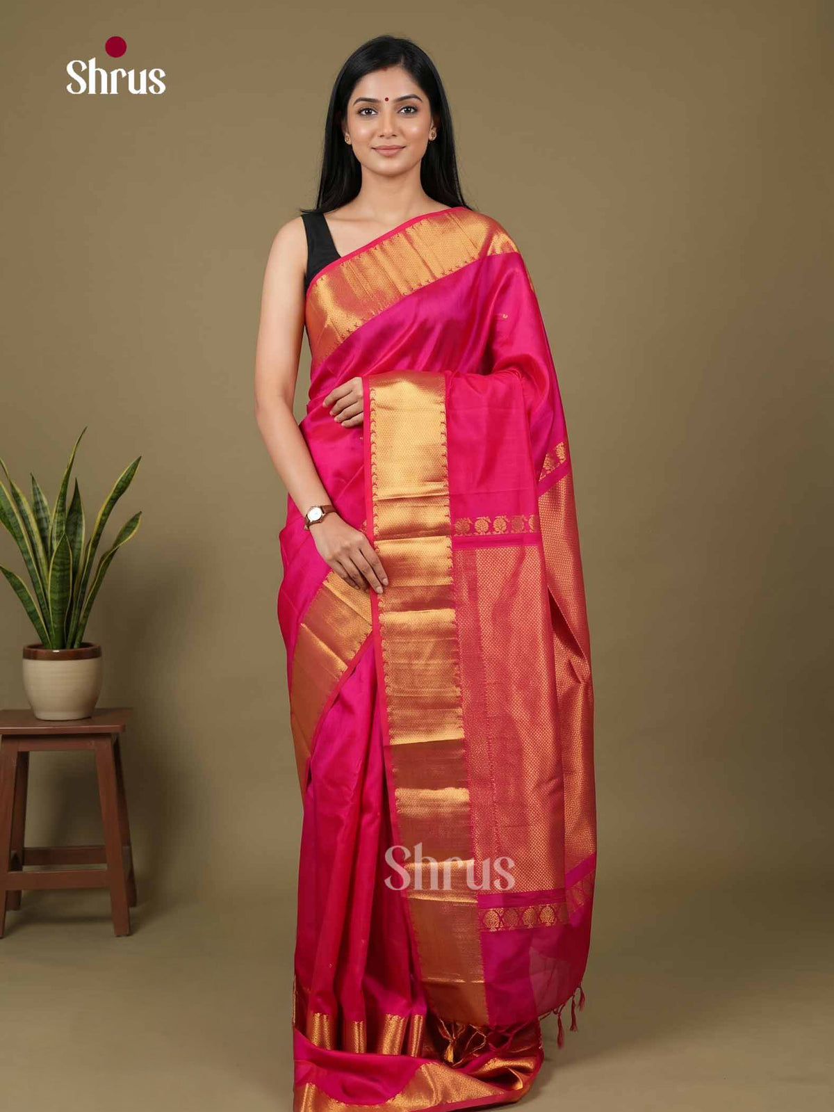 Silk Cotton Saree - EI01330