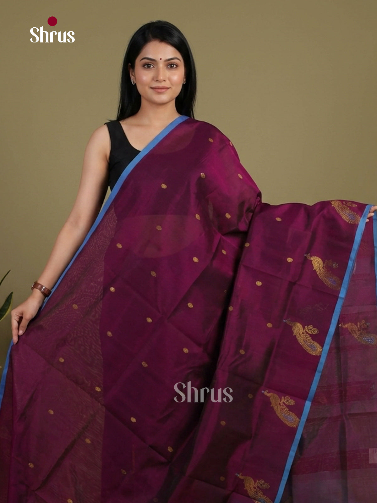Silk Cotton Saree - EI01331