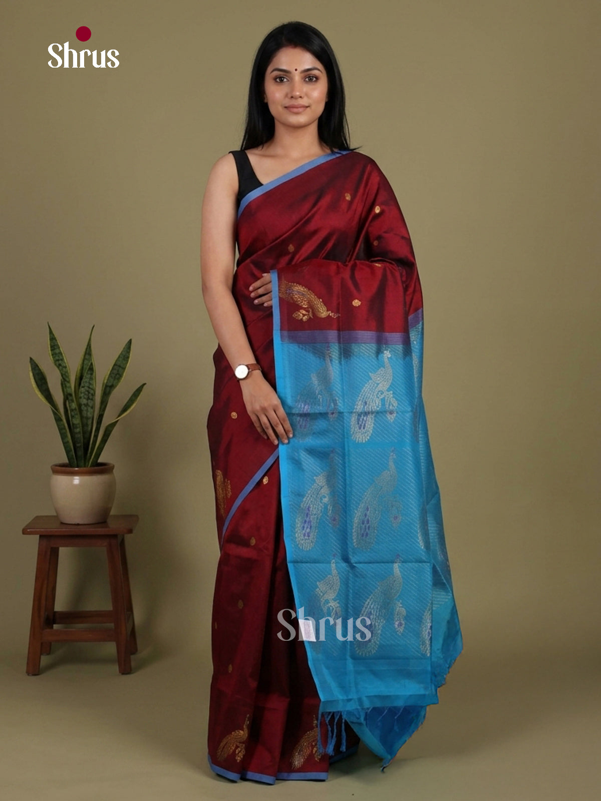 Silk Cotton Saree - EI01332
