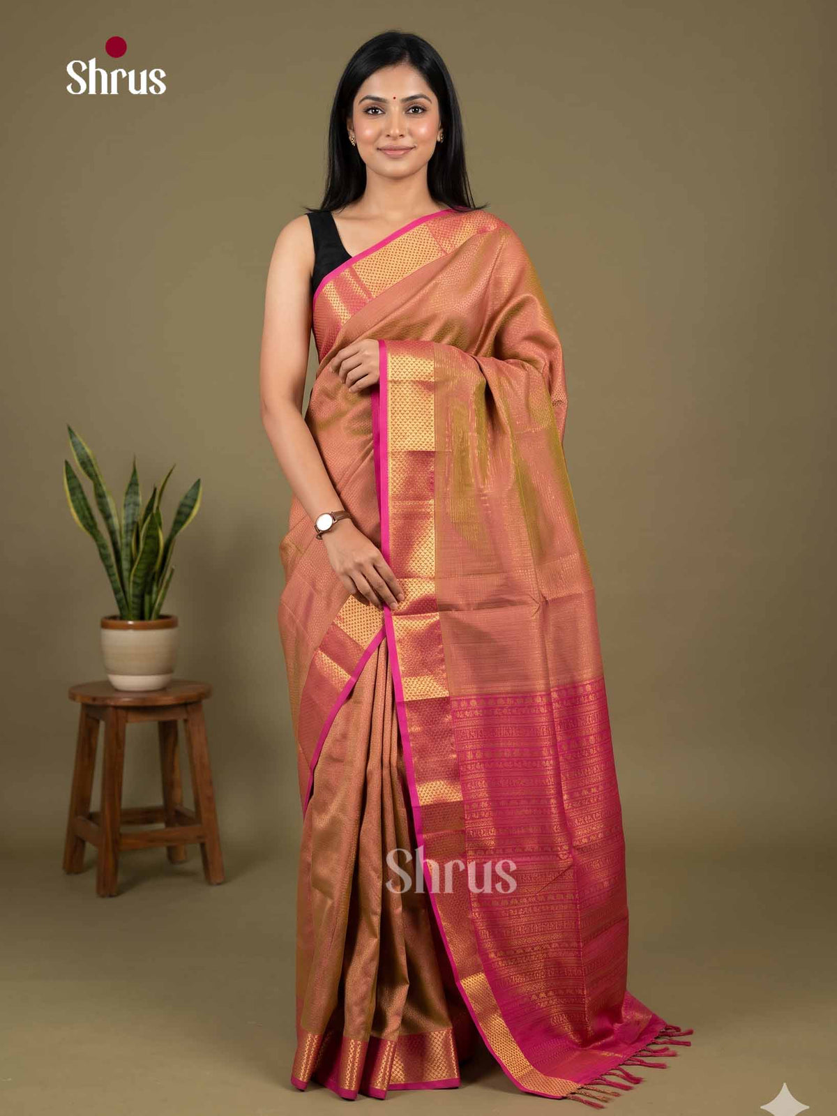 Silk Cotton Saree - EI01373