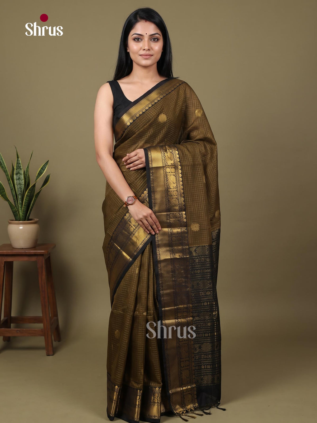 Silk Cotton Saree - EI01387