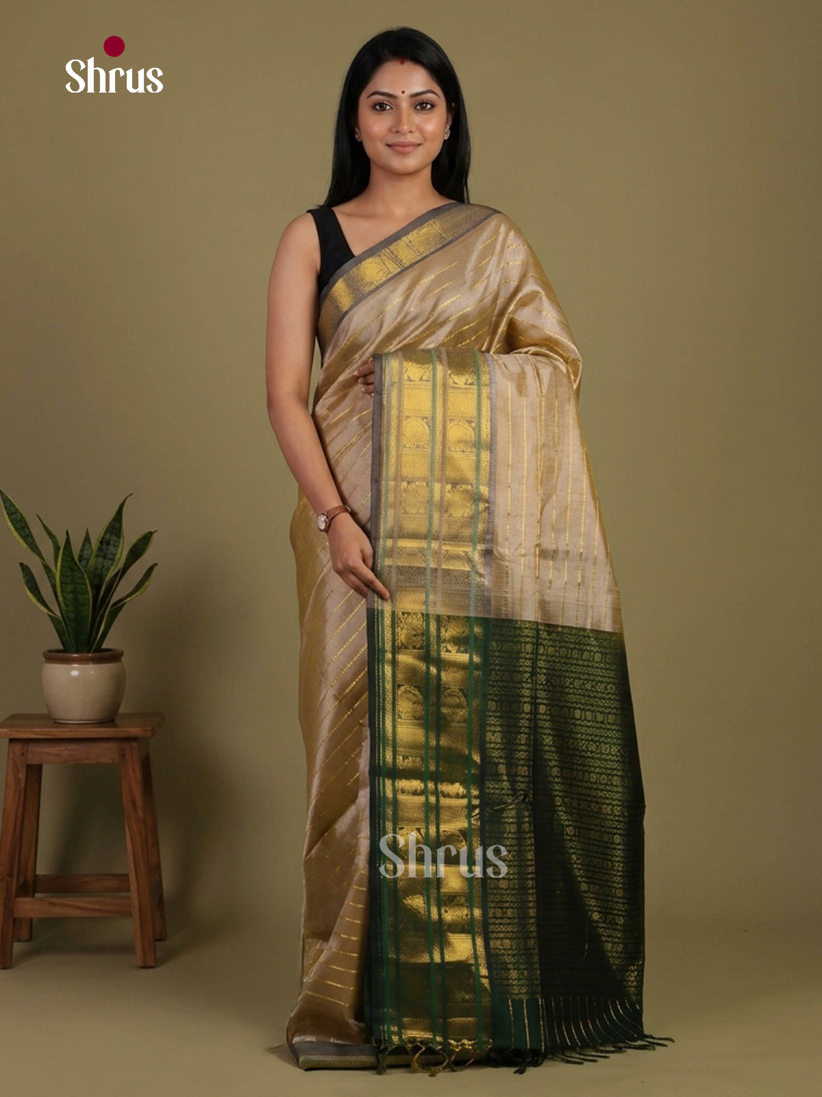 Silk Cotton Saree - EI01393