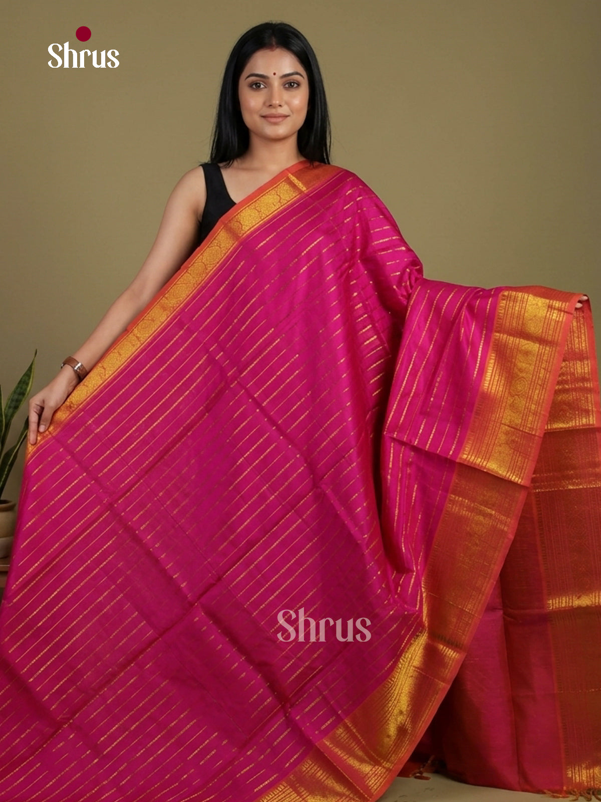 Silk Cotton Saree - EI01394