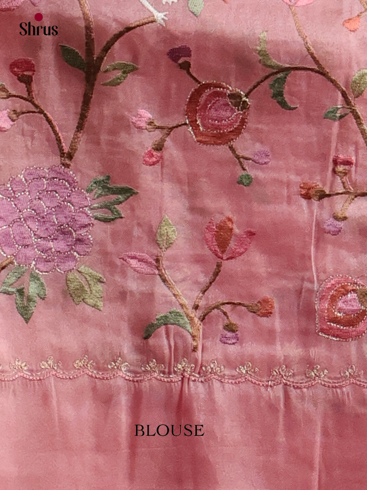 Tissue Embroidery Saree - EI01537