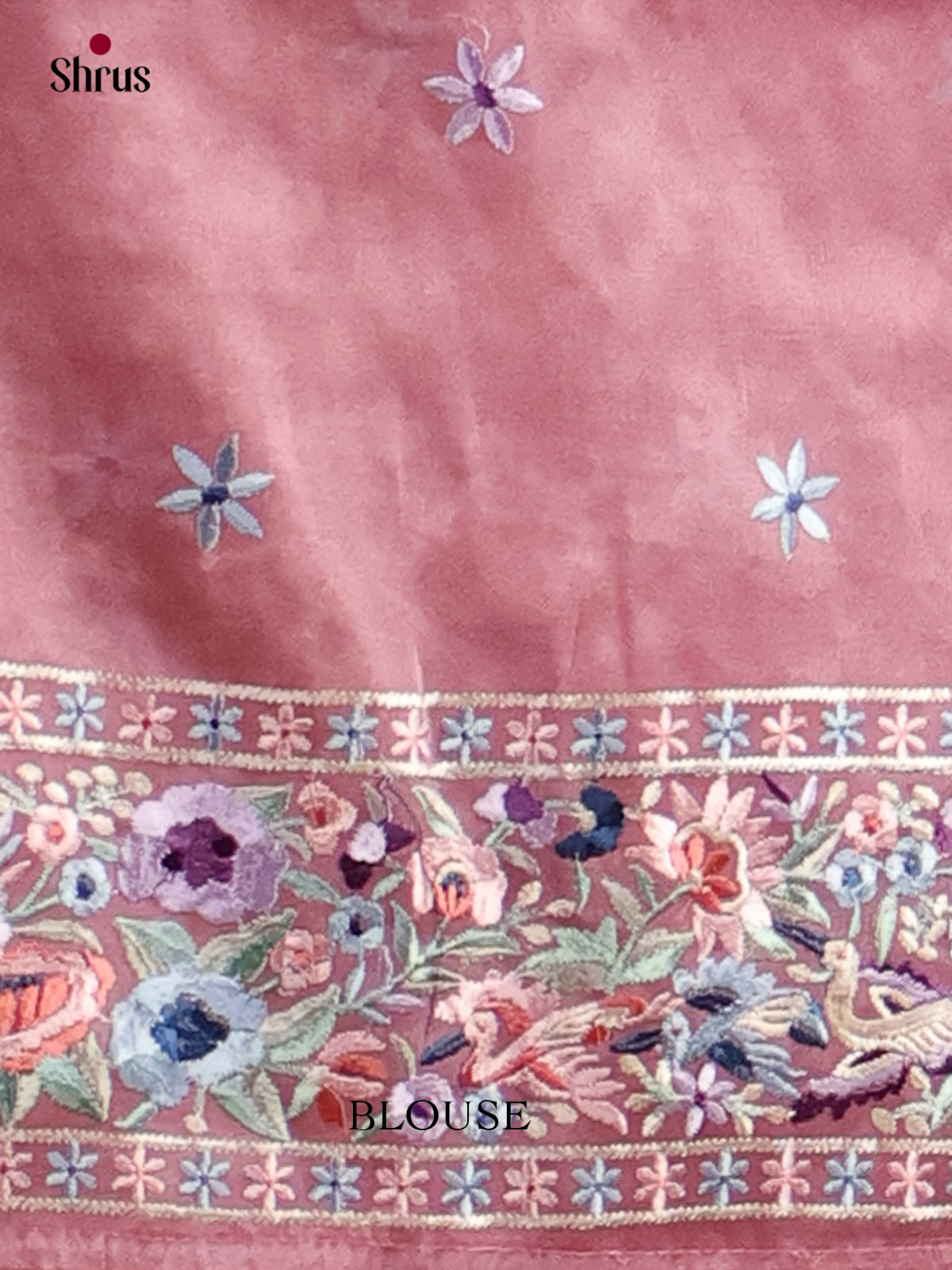 Tissue Embroidery Saree - EI01560