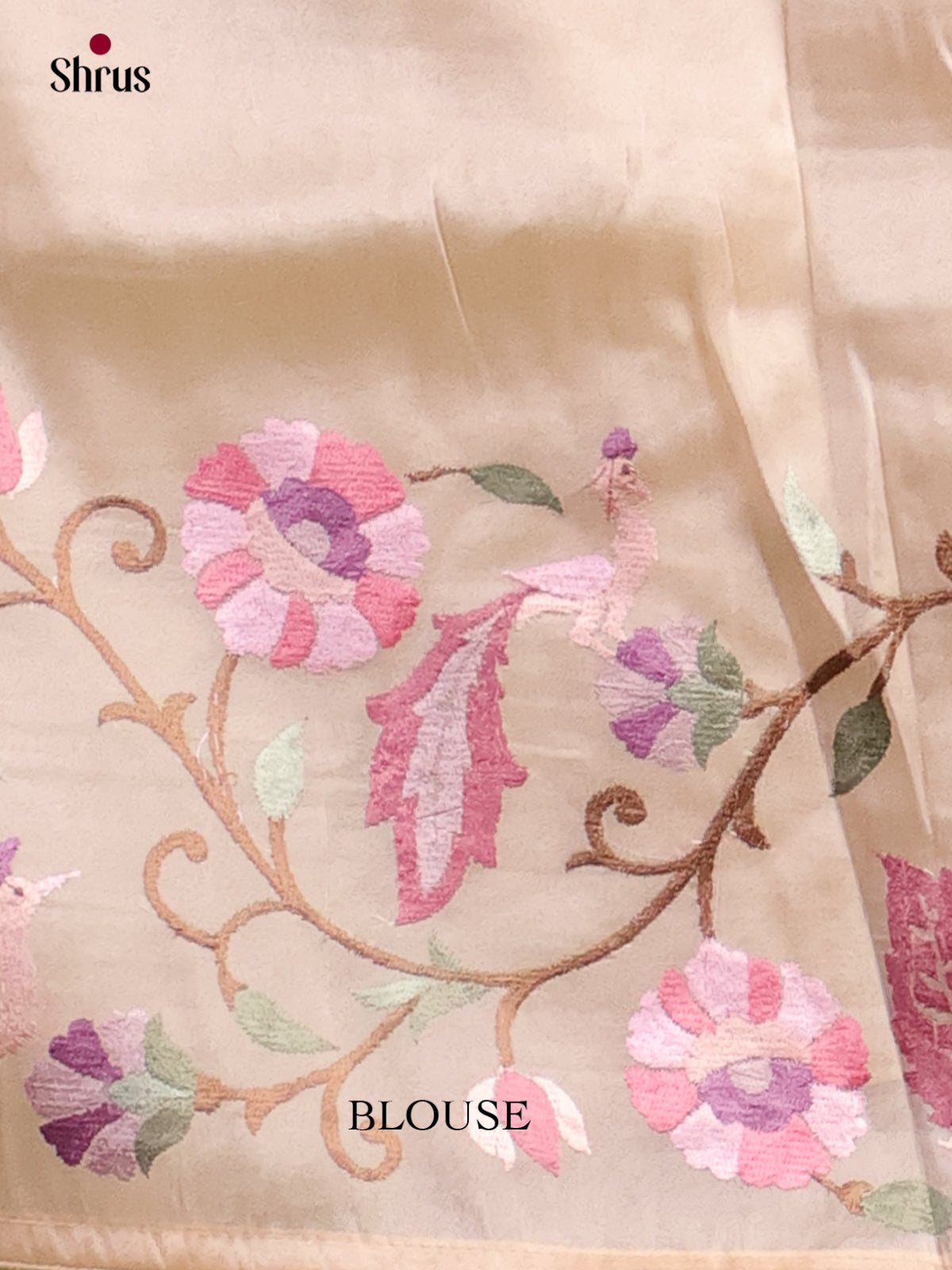 Tissue Embroidery Saree - EI01569