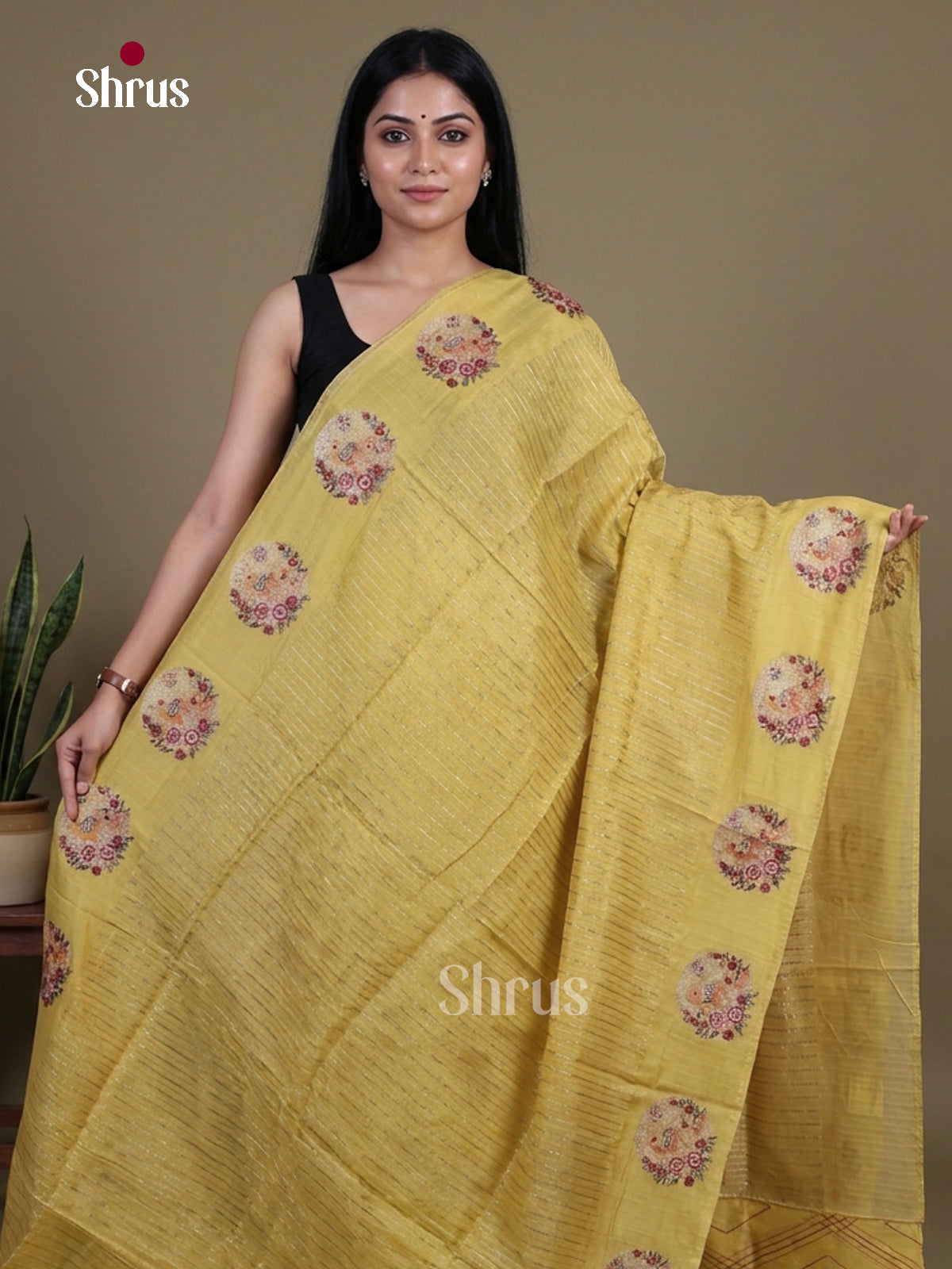 Organza Embroidery Saree - EI02038
