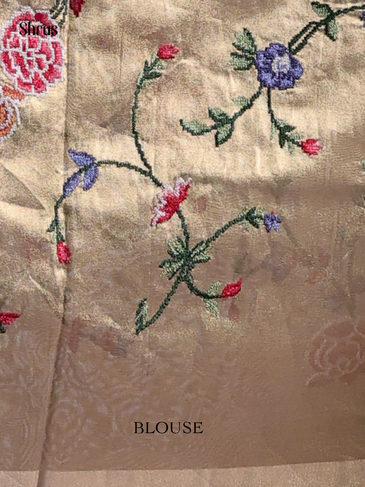 Tissue Embroidery Saree - EI02052