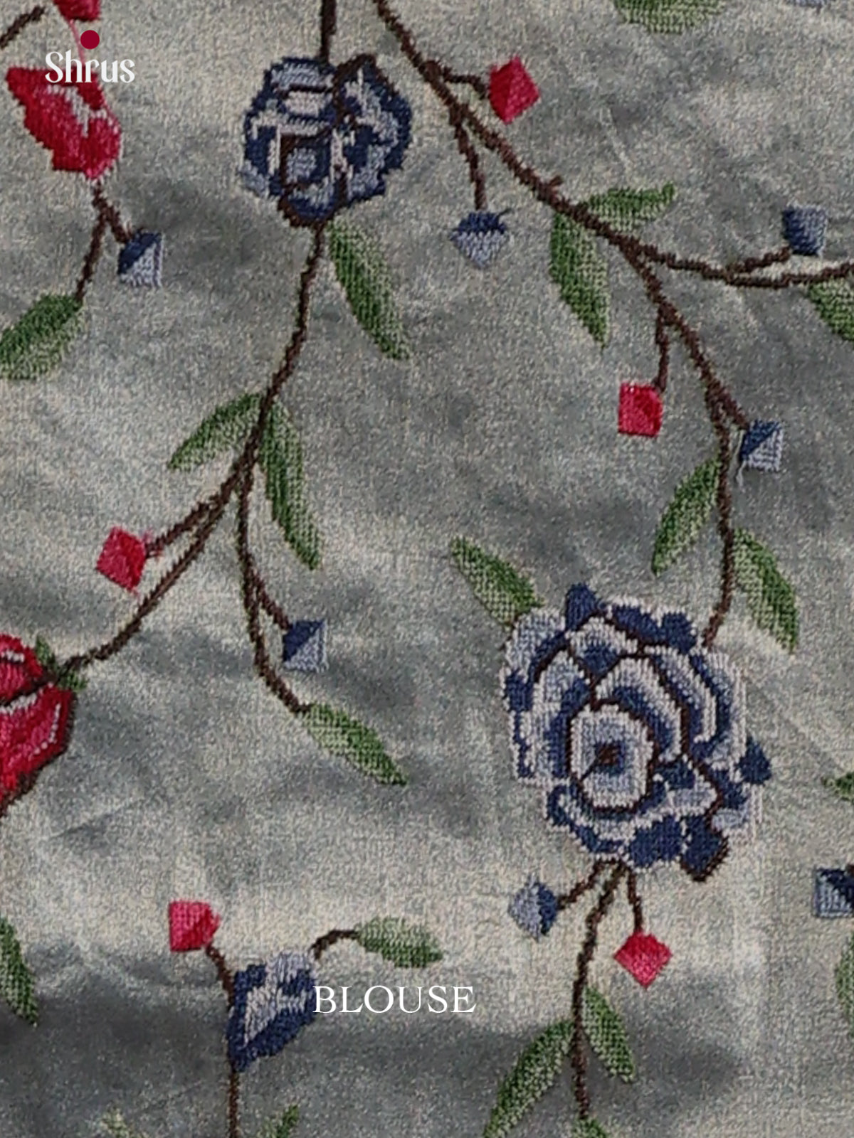Tissue Embroidery Saree - EI02119