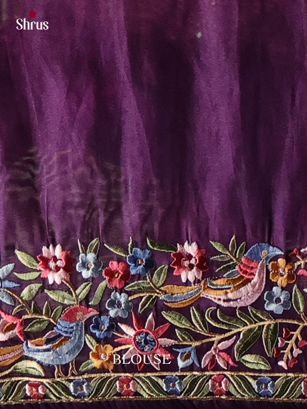 Tissue Embroidery Saree - EI02184