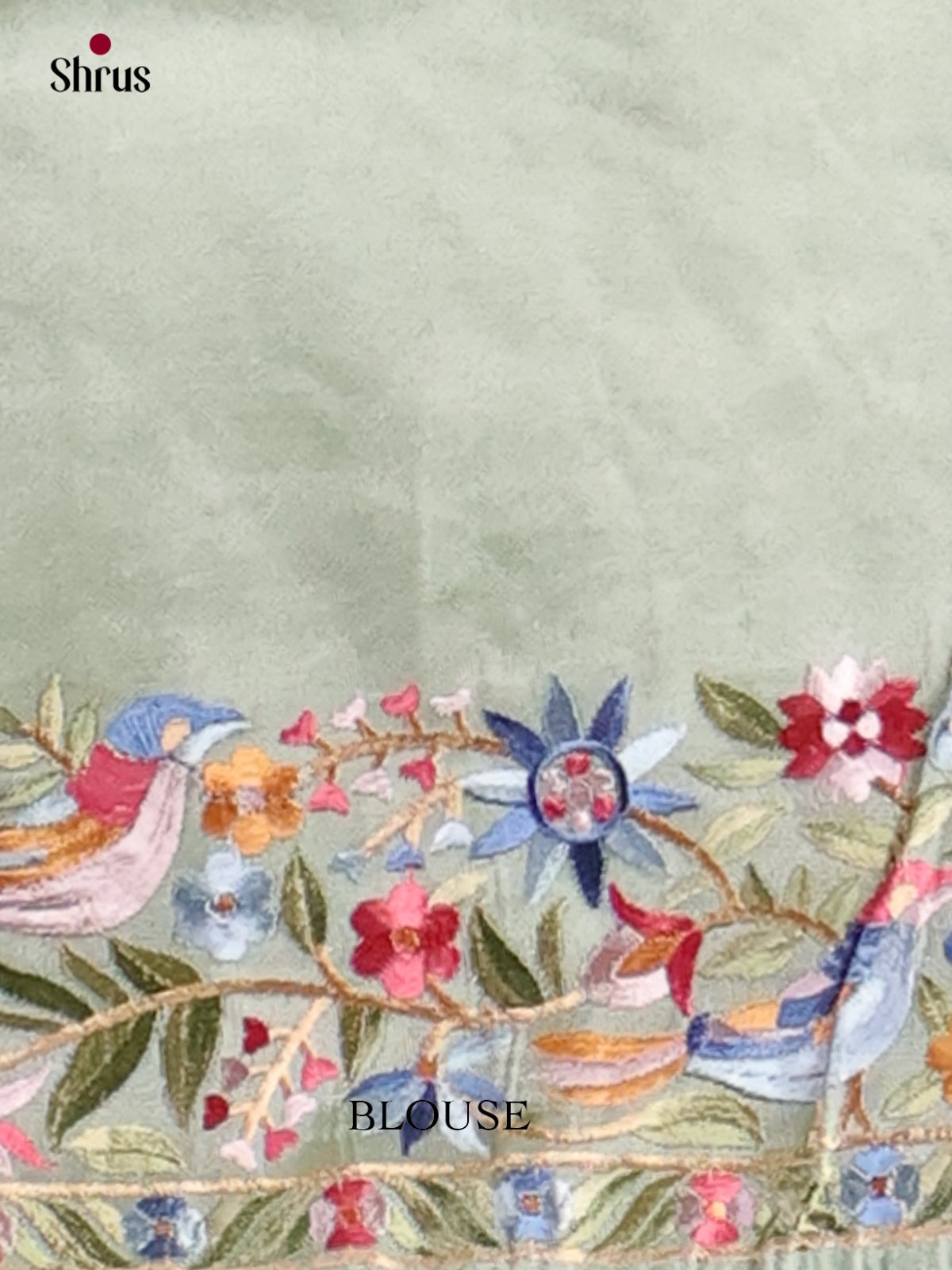 Tissue Embroidery Saree - EI02192