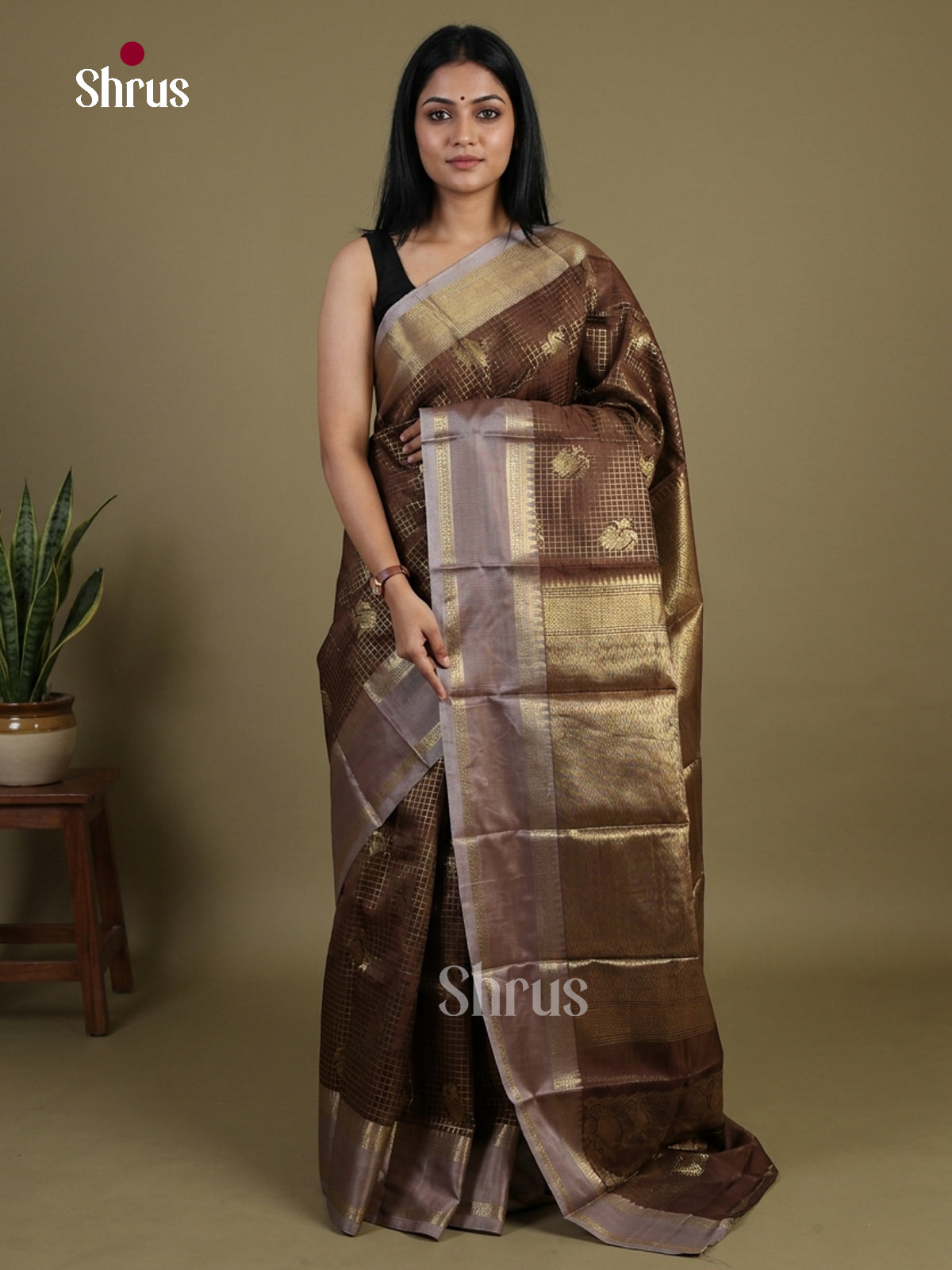 Semi Kanchipuram Saree - EI02275