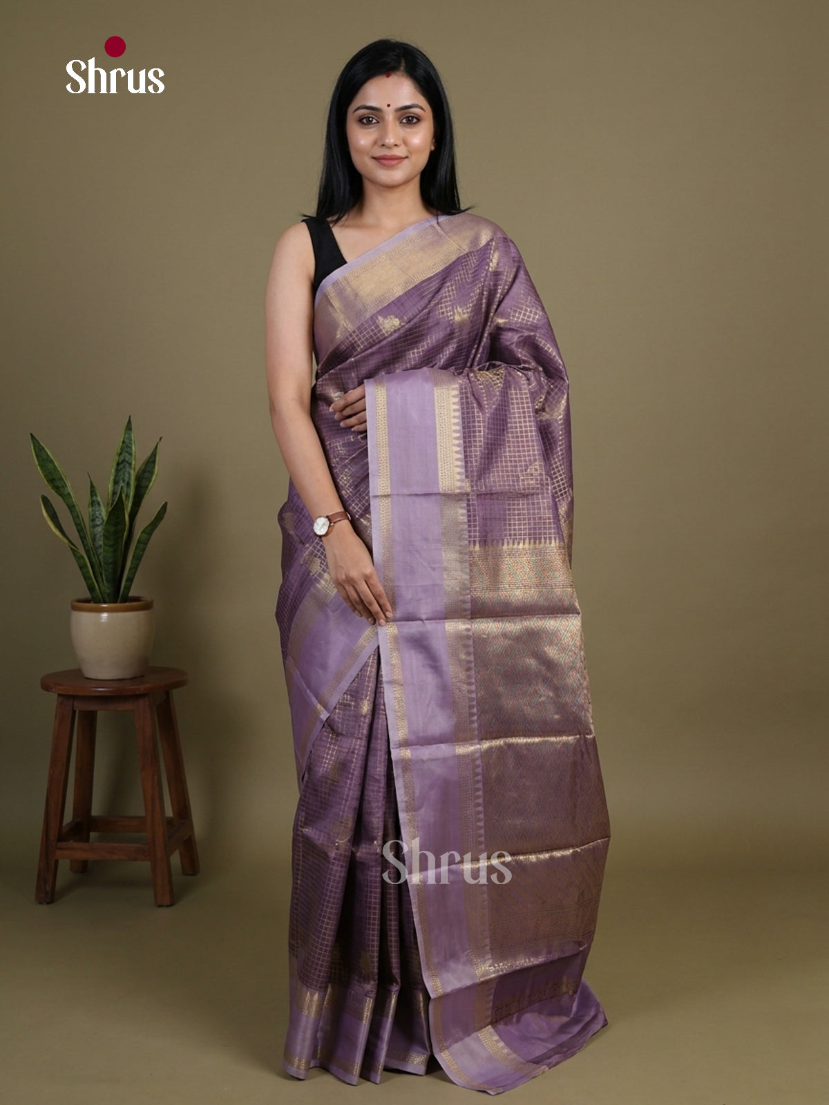 Semi Kanchipuram Saree - EI02282