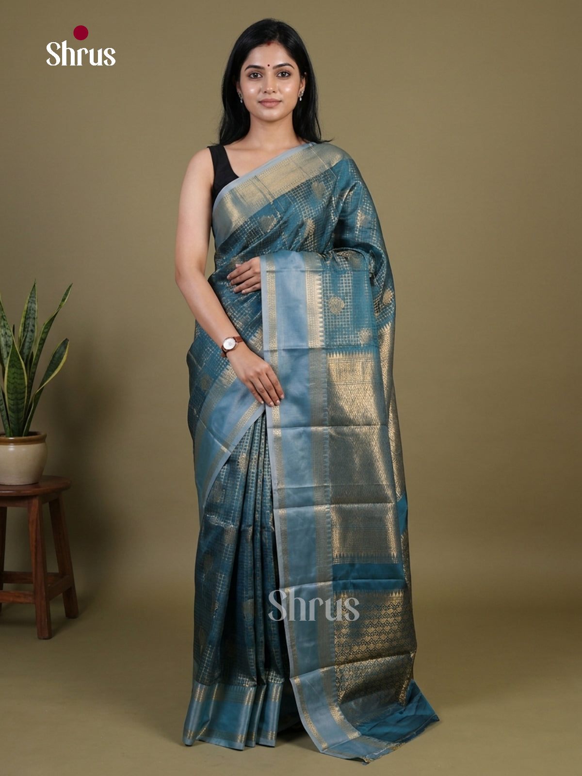 Semi Kanchipuram Saree - EI02283