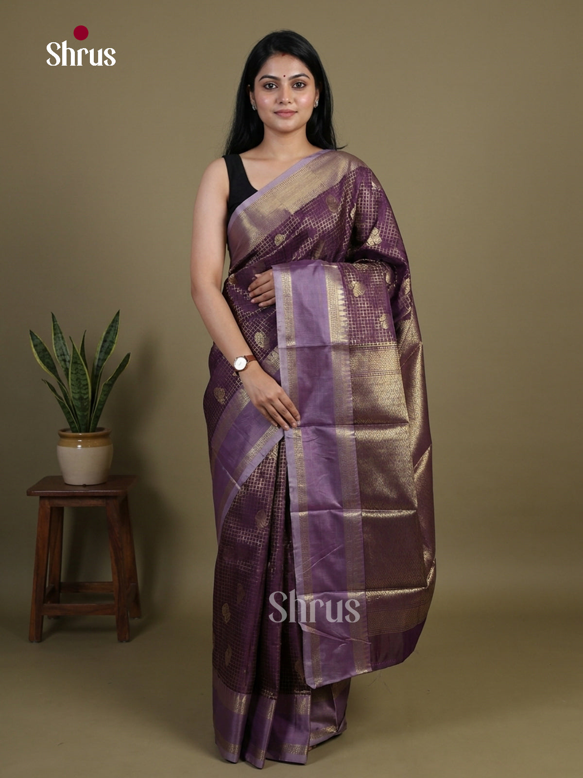 Semi Kanchipuram Saree - EI02284