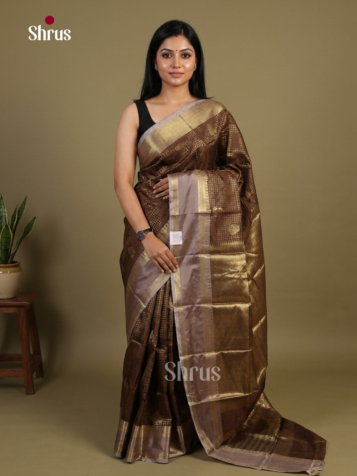 Semi Kanchipuram Saree - EI02286
