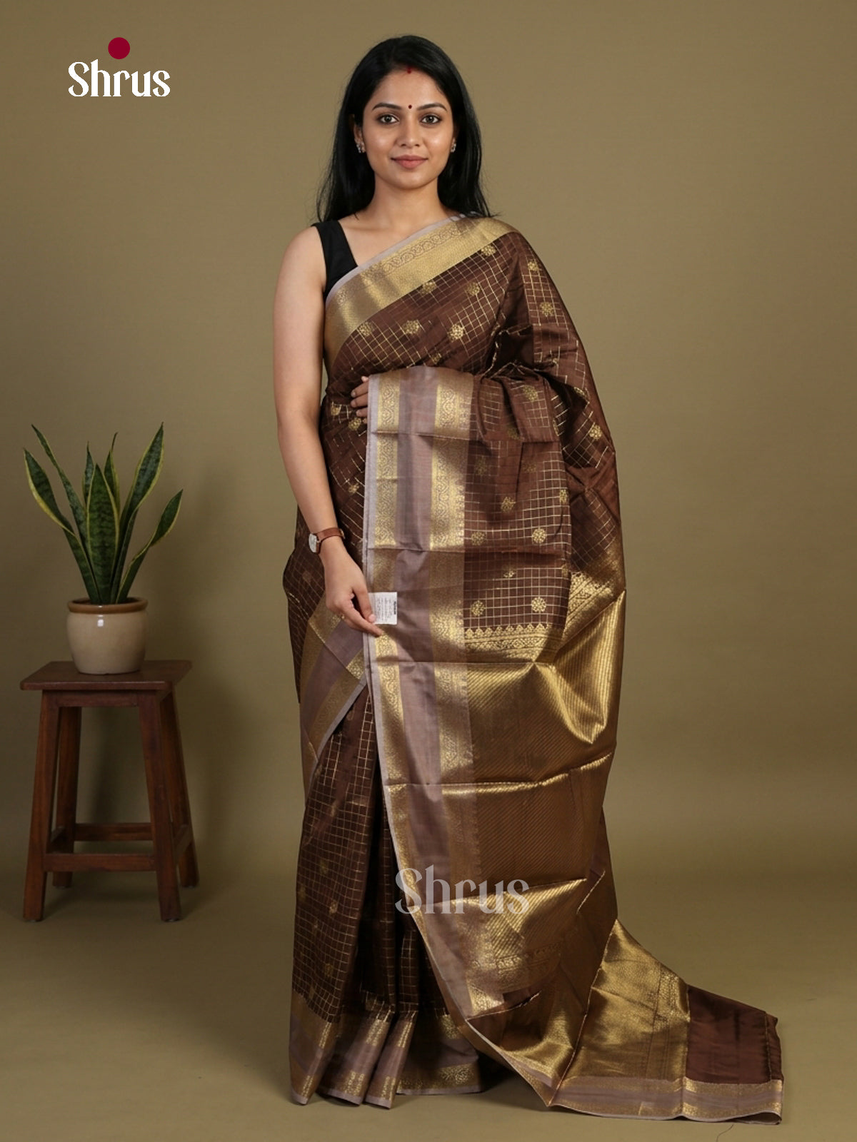 Semi Kanchipuram Saree - EI02293