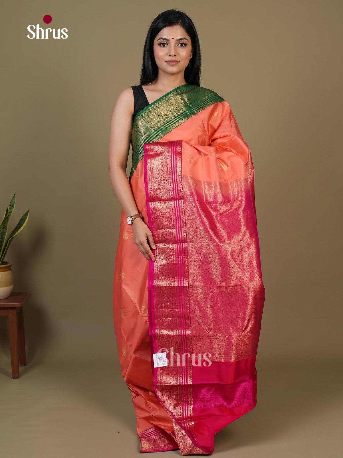 Kanchipuram silk Saree - EI02334
