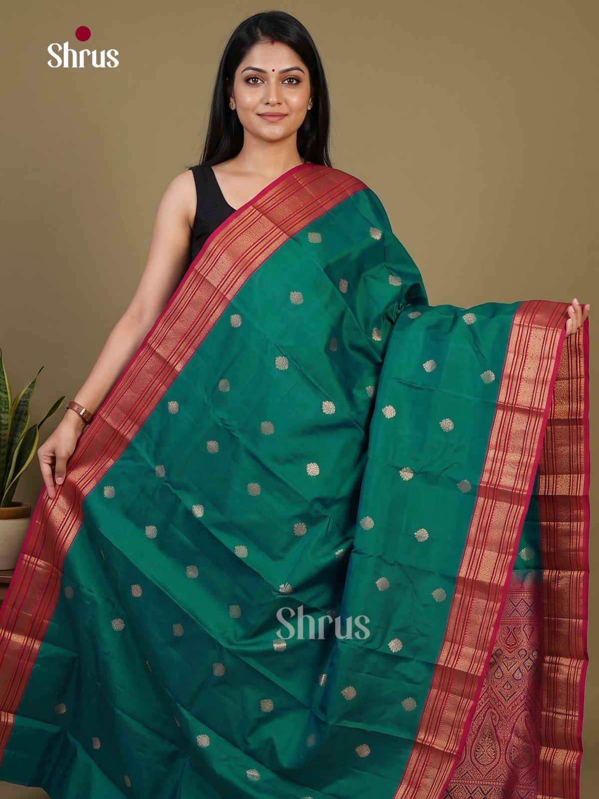 Kanchipuram silk Saree - EI02343