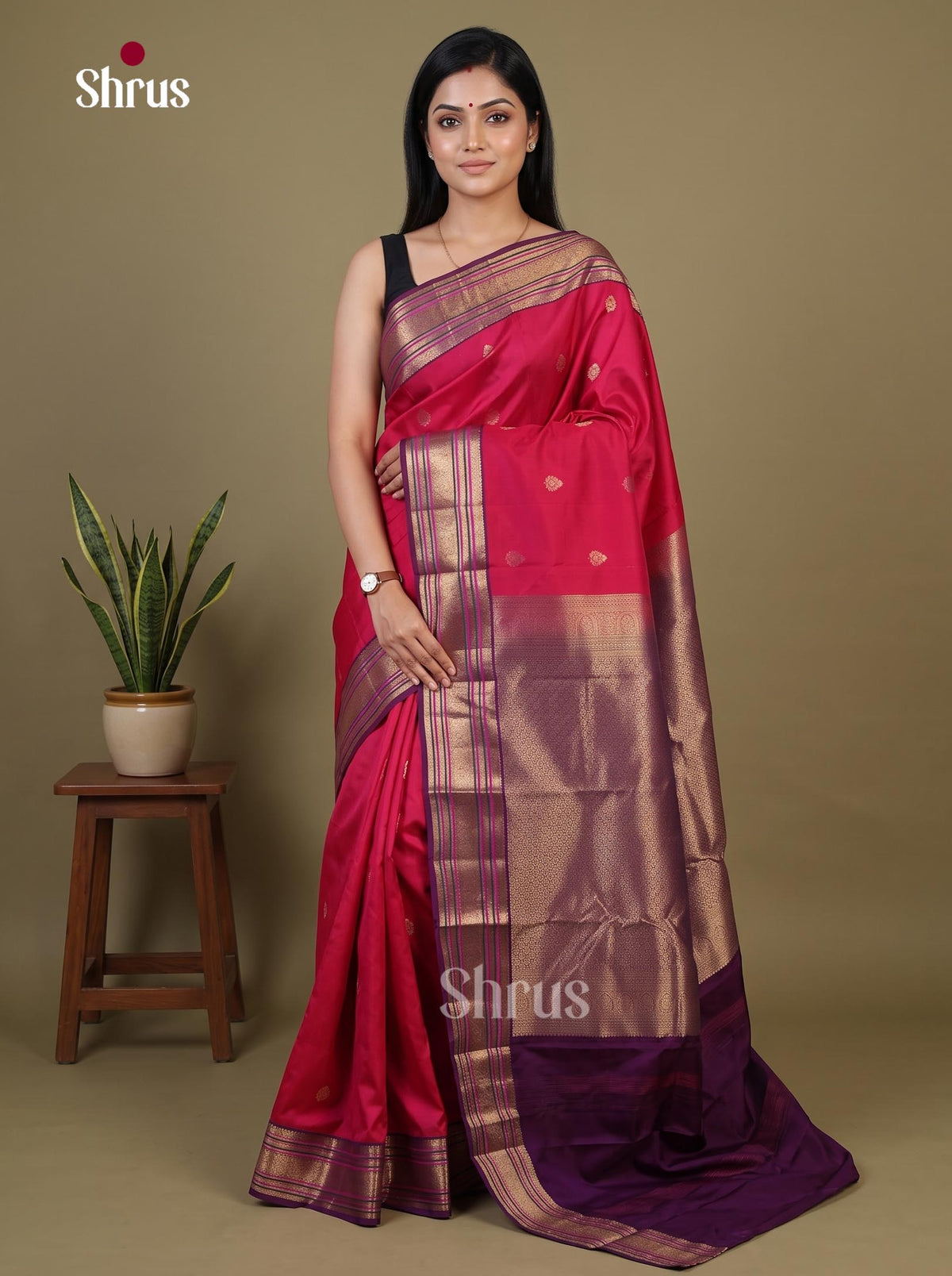 Kanchipuram silk Saree - EI02346