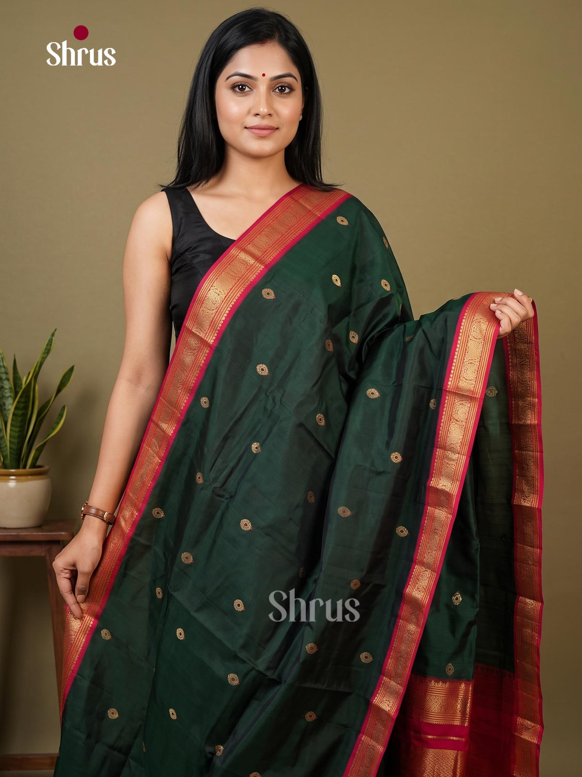 Kanchipuram silk Saree - EI02348