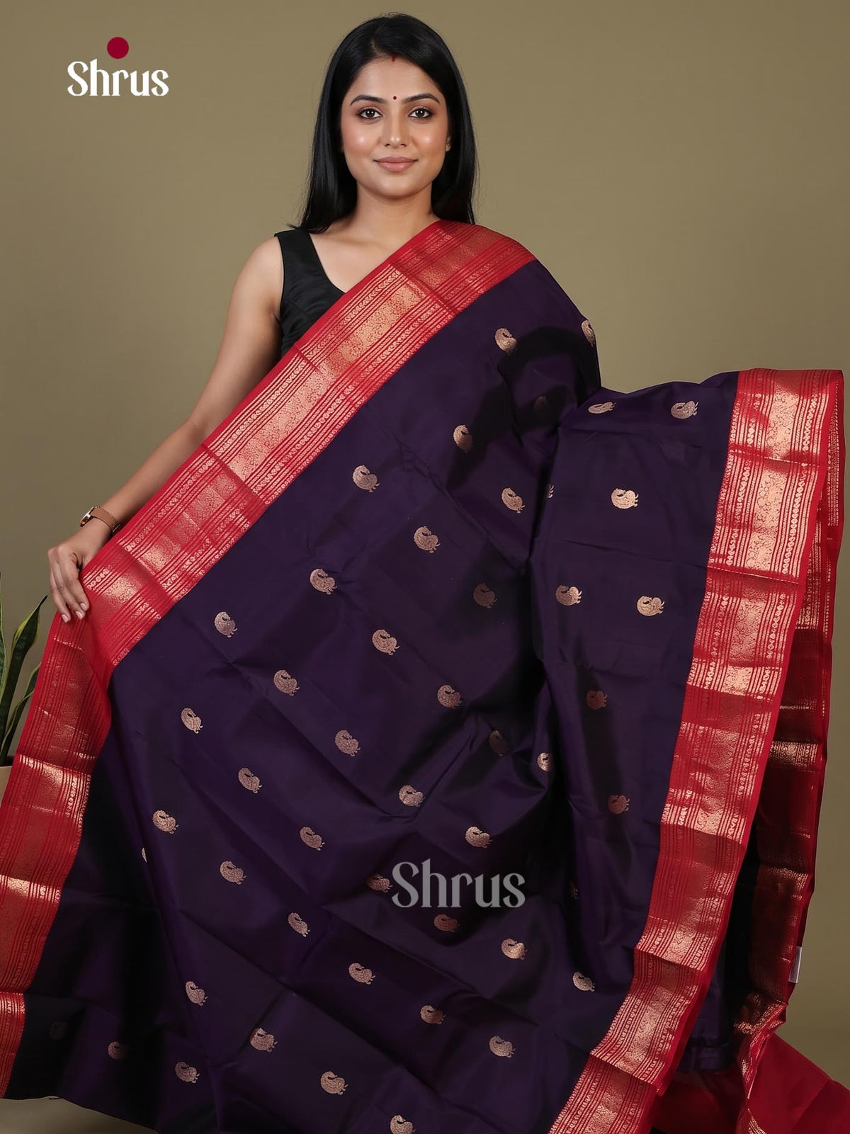 Kanchipuram silk Saree - EI02354