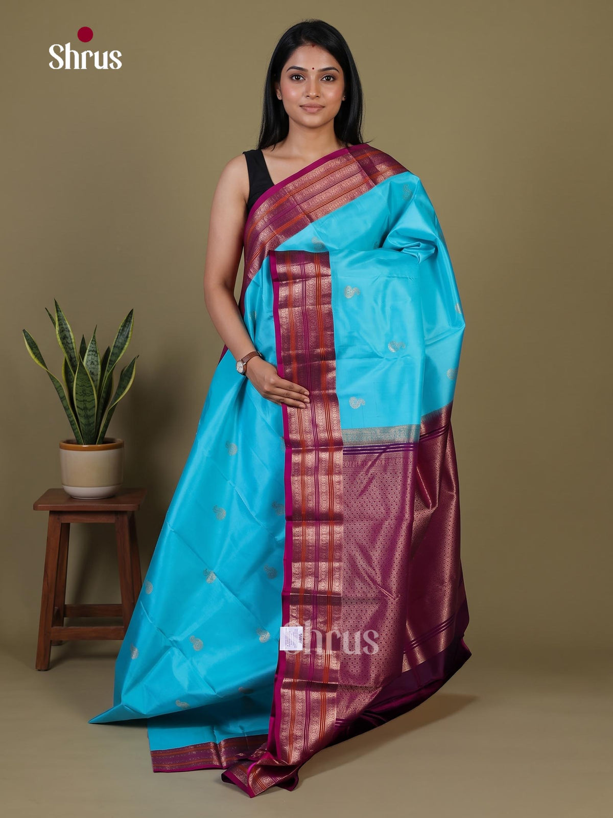 Kanchipuram silk Saree - EI02356